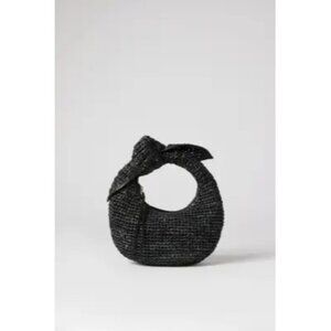 V-110. Poolside Josie Knot Bag Black